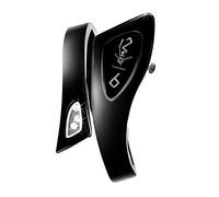 SC Crystal - Montre pour Femme, Noir, Montre en Métal rhodié, Ajustable, Idée Montre Cadeau pour Femme - Cliquez sur Visiter la Boutique pour Voir nos Bijoux.