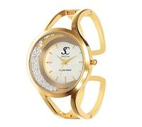 SC Crystal - Montre pour Femme, Ton Or, Montre en Métal rhodié, Ajustable, Idée Montre Cadeau pour Femme - Cliquez sur Visiter la Boutique pour Voir nos Bijoux.