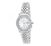 SC Crystal Montre Quartz pour Femme en métal rhodié