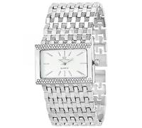 SC Crystal Montre Quartz pour Femme en métal rhodié