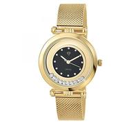 SC Crystal Montre Quartz pour Femme en métal rhodié