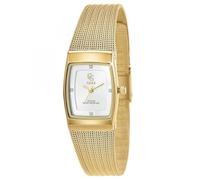 SC Crystal Montre Quartz pour Femme en métal rhodié