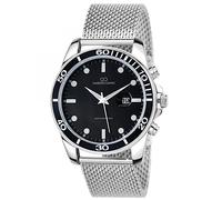 SC Crystal Montre Quartz pour Homme en métal rhodié
