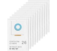 SC FIS-CT 26/5 Lot de 10 sacs filtrants Selfclean de rechange pour aspirateur Festool CT 26 / CTM 26 E/CTL 26 E CLEANTEC série - Accessoires avec grande capacité (sacs de rechange 496187)
