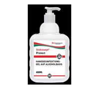 SC Johnson Professional STOKOSEPT Protect Gel désinfectant mains 400 ml flacon pompe base alcool Quantité:12
