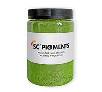 SC Pigments® Réf : Couleur verte 60 · Pigment colorant vert oxyde de chrome (Cr2O3) pour ciment, mortier, béton, plâtre et calcaire. Serra Ciments ® Poids : ± 800 g.