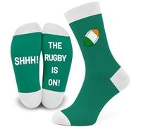 SC Products Chaussettes fantaisie drôles pour rugby, cadeaux pour hommes | Taille 6-12 Chaussettes de rugby en coton pour Angleterre, Écosse, Pays de Galles et Irlande | Cadeaux fantaisie pour hommes