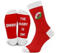 SC Products Chaussettes fantaisie drôles pour rugby, cadeaux pour hommes | Taille 6-12, chaussettes en coton pour Angleterre, Écosse, Pays de Galles et Irlande | Cadeaux fantaisie pour hommes et