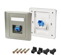 SC Simplex Plaque murale en fibre optique Montage Coupleur Connecteur femelle Module de fibre optique Simplex - 2 pièces