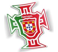 SC ® - Sticker/Autocollant - Croix FPF Portugal Autocollant Blason Drapeau Fédération Portugaise Football - Fabrication Française