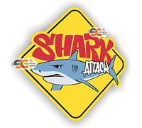 SC ® - Sticker/Autocollant - Shark Attack/Attaque de Requin - Fabrication Française