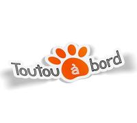 SC ® - Sticker/Autocollant - Toutou à Bord - 15cm - Modèle Unique - Fabrication Française - Chien Club canin