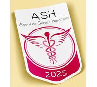 SC ® - Sticker/Autocollant - Vignette Caducée 2025 - Ash - Agent Service Hospitalier- Type de Pose Vitrophanie* (S'applique sur Le Pare-Brise à l'intérieur du véhicule)
