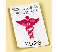 SC ® - Sticker/Autocollant - Vignette Caducée 2026 - Auxiliaire de Vie Sociale Rose - Type de Pose Vitrophanie* (S'applique sur Le Pare-Brise à l'intérieur du véhicule)