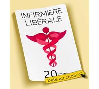 SC ® - Sticker/Autocollant - Vignette Caducée Infirmière Libérale - Date Personnalisable - Type de pose Vitrophanie* (se colle sur le pare-brise à l'intérieur du véhicule)