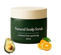 Sc tousque du cuir chevelu naturel, nettoyage hydratant en profondeur Scrubs exfoliant pour le cuir chevelu naturel, soulager les démangeaisons du cuir chevelu et des pellicules (1pcs)