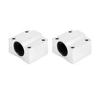 SC12UU Linear Bearing Slide Block | 2 Pcs Aluminum Alloy Sliding Block for CNC Machinery / 3D Printers | Oxidation Treated & Low Friction Design | 12mm Inner Diameter