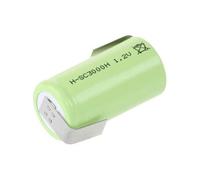 -SC3000H Pile rechargeable spéciale Sub-C résiste aux températures élevées, cosses à souder en Z, à tête plate NiMH 1.2 V 3000 mAh