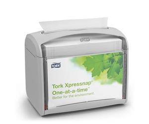 SCA 272613 Tork Xpressnap Distributeur de table, gris clair (Lot de 4)