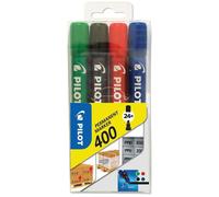 [SCA-400-S4] PILOT Etui de 4 Marqueurs Permanent SCA-400 Pointe Biseauté 1 - ...