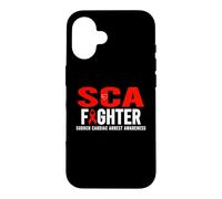 SCA Awareness Fighter - Sensibilisation à l'arrêt Cardiaque soudain Coque pour iPhone 16