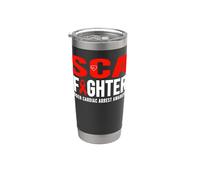 SCA Awareness Fighter - Sensibilisation à l'arrêt cardiaque soudain Gobelet isotherme en acier inoxydable double paroi