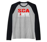 SCA Awareness Fighter - Sensibilisation à l'arrêt Cardiaque soudain Manche Raglan