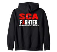 SCA Awareness Fighter - Sensibilisation à l'arrêt Cardiaque soudain Sweat à Capuche
