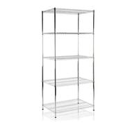 Scaffale En Métal Chromé King 3/5 Tablettes 60x35x90/180h Argento Support