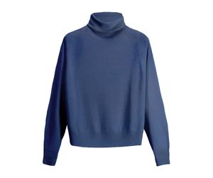 Scaglione - Maglioncino collo alto - Femme - Pulls - Bleu - Taille: 38 FR