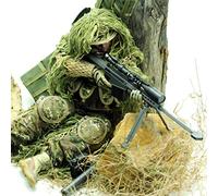 Scakbyer Ensemble de figurines militaires de 30,5 cm à l'échelle 1/6 avec armes et accessoires de vêtements - Type L - Soldat Sniper tout terrain