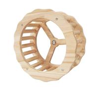 SCAKEET - Roue d'exercice - Spinner interactif en bois pour l'activité de la cage - Jouet enrichissant pour le mouvement et la stimulation mentale pour perruches, cacao dans la configuration du visa