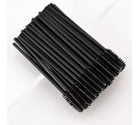 Scala Lot de 100 pinceaux à cils jetables jetables pour microbrossage, mini applicateurs de mascara naturels pour extensions de cils (noir-200 pièces)