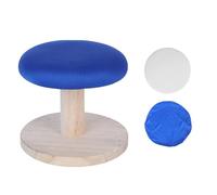 Scald Round Ironing Stool with Smooth Edges,Bleu | solide bois et mousse construit, couvrelettoir rémovible, presse les manchons, les colliers et les ouvertures de jambes