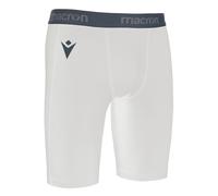 Scaldamuscoli Bermuda Macron OAK Short Undershort Entraînement Élastique Blanc
