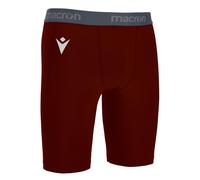 Scaldamuscoli Bermuda Macron OAK Short Undershort Entraînement Élastique Granate