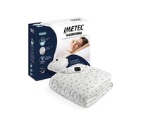 Imetec Surmatelas Chauffant 2 Places Adapto, 150x120cm - 6 Températures, Tissu 100% Coton, Chauffage Rapide, Température Constante, Personnalisée - Chauffe-Lit Electrique L Double Commande