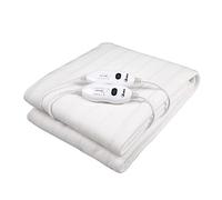 ARDES Chauffe-matelas Double Électrique TERMOKIND - Couverture Chauffante 2X60W - Surmatelas Chauffant Lit Double 2 Zones Chauffées Blanc 160cm x 140cm