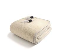 Imetec Adapto 16634 Couverture Chauffante Double Laine Mérinos, 2 x 150 Watt