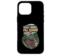 Scale Model Full Passion Vintage Steam Train Hobby Coque pour iPhone 16 Pro Max