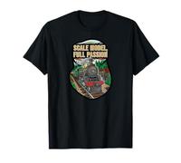 Scale Model Full Passion Vintage Steam Train Hobby T-Shirt