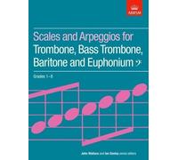 Scales and Arpeggios for Trombone, Bass Trombone, Baritone and Euphonium, Bass Clef, Grades 1-8 (ABRSM Scales & Arpeggios) by (1995-10-05)