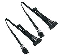 Scalewbin Lot de 2 câbles d'alimentation pour disques durs SATA 5 broches vers 3 disques durs SATA uniquement pour V550 V650 V750 V850 V1000 V1000 Bloc d'alimentation modulaire