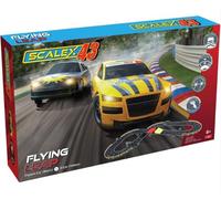 Scalextric 560001002 1:43 Scalex43 Flying Leap F1002P-6,7 m Circuit de Course électrique avec 2 Voitures, 2 rampes de Saut, pour Enfants et Adultes, Multicolore
