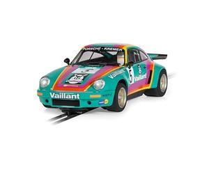 Scalextric - C4439 - Porsche 911 3. 0 RSR, Vaillant, Voiture à sous Jouet à Utiliser avec Les Circuits Ou Ensemble de Courses, Idées Cadeaux pour Petits Enfants pour Garçon