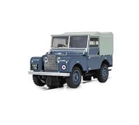 Scalextric - C4661 Land Rover Series 1 RAF Edition, Voiture de Slot, Bleu Service, avec phares Fonctionnels et magnétraction, échelle 1:32