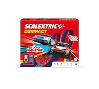 SCALEXTRIC - Circuit Compact - Piste de Course complète - 2 Voitures et 2 télécommandes incluses - Échelle 1:43 (Set Grand Challenge)