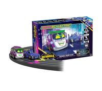 Scalextric Ensemble de piste de course micro-voiture Ensemble de construction Batwheels et Farces contre Bam Course alimentée par piles