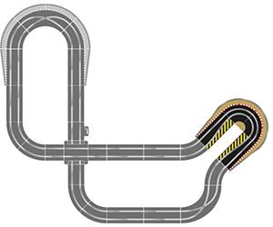 Scalextric - Pack d'Accessoires pour Piste Courbe en Épingle à Cheveux