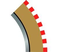 Scalextric Radius 2 Curve Outer Borders 45° x 4